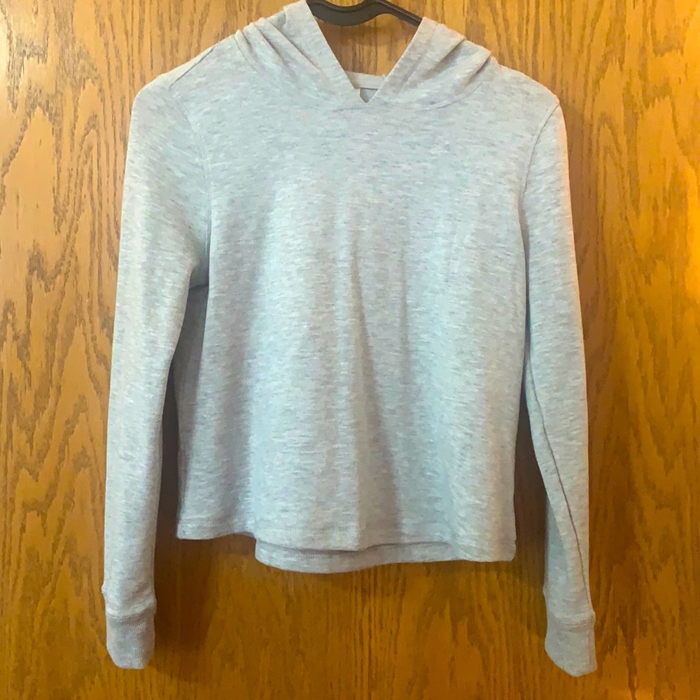 Kids 90 degree grey hoodie.